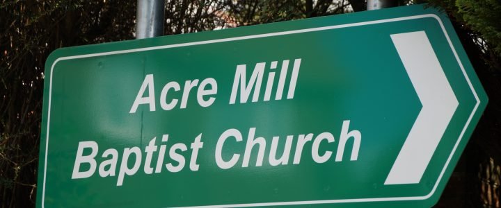Acre Mill Baptist Church Sign